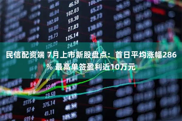 民信配资端 7月上市新股盘点：首日平均涨幅286% 最高单签盈利近10万元
